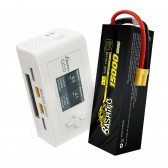 Gens ace Bashing 15000mAh 11.1V 100C 3S2P Lipo + iMars Dual Channel AC200W RC Charger - UK White Bundle