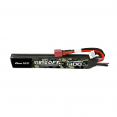 Gens ace 25C 1300mAh 2S1P 7.4V Saddle Airsoft Gun Lipo Battery with T Plug