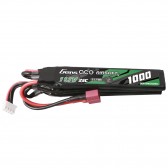 Gens ace 25C 1000mAh 3S1P 11.1V Nunchuck 3X Airsoft Gun Lipo Battery with T Plug 