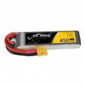 Tattu 450mAh 2S 75C 7.4V Lipo Battery Pack with XT30 Plug-Long size