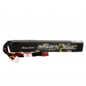 Gens ace 25C 1500mAh 2S1P 7.4V Airsoft Gun Lipo Battery with T Plug