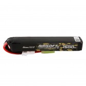 Gens ace 25C 1500mAh 3S1P 11.1V Airsoft Gun Lipo Battery with mini Tamiya Plug