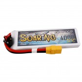 Gens ace G-Tech Soaring 4000mAh 7.4V 30C 2S1P Lipo Battery Pack with XT90 plug