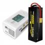 Gens ace Bashing 15000mAh 11.1V 100C 3S2P Lipo + iMars Dual Channel AC200W RC Battery Charger - Europe White Bundle